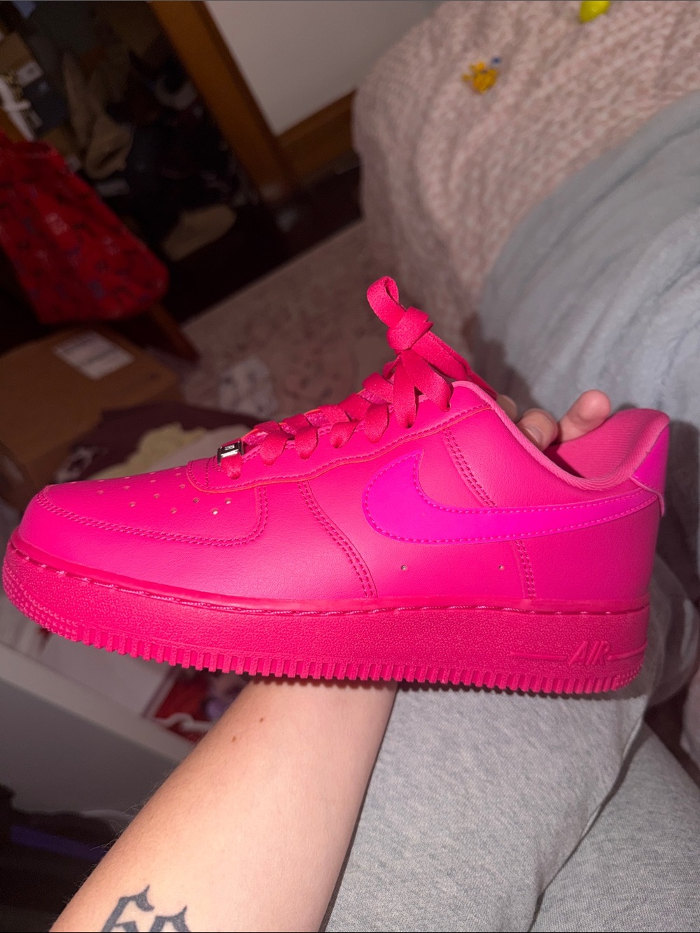 Nike Air Force 1s pink